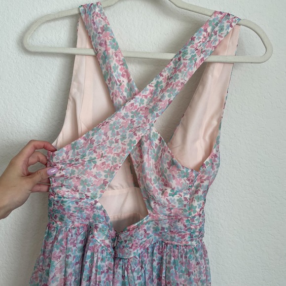 LOVERS + FRIENDS Revolve Pastel Floral Deacon Gown - Picture 9 of 12